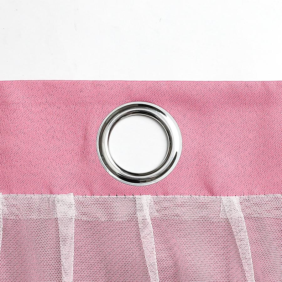 Double Layers Romantic Sheer Kids Children Girls Curtains with Hollow Out Stars for Living Room Bedroom Windows Drapes