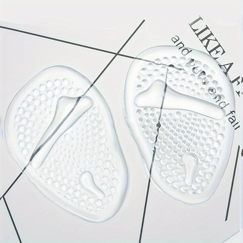 1/3pair-Silicone Gel Half-size Shoe Pads For The Forefoot, Anti-Slip Thickened Massage Pads