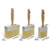 ROLLINGDOG Deck Stain Brush Set - Limewash Brush Wood Handle Large Deck Brush Applicator for Wall, Wood, Fence, Floor Painting(70mm 120mm 150mm)