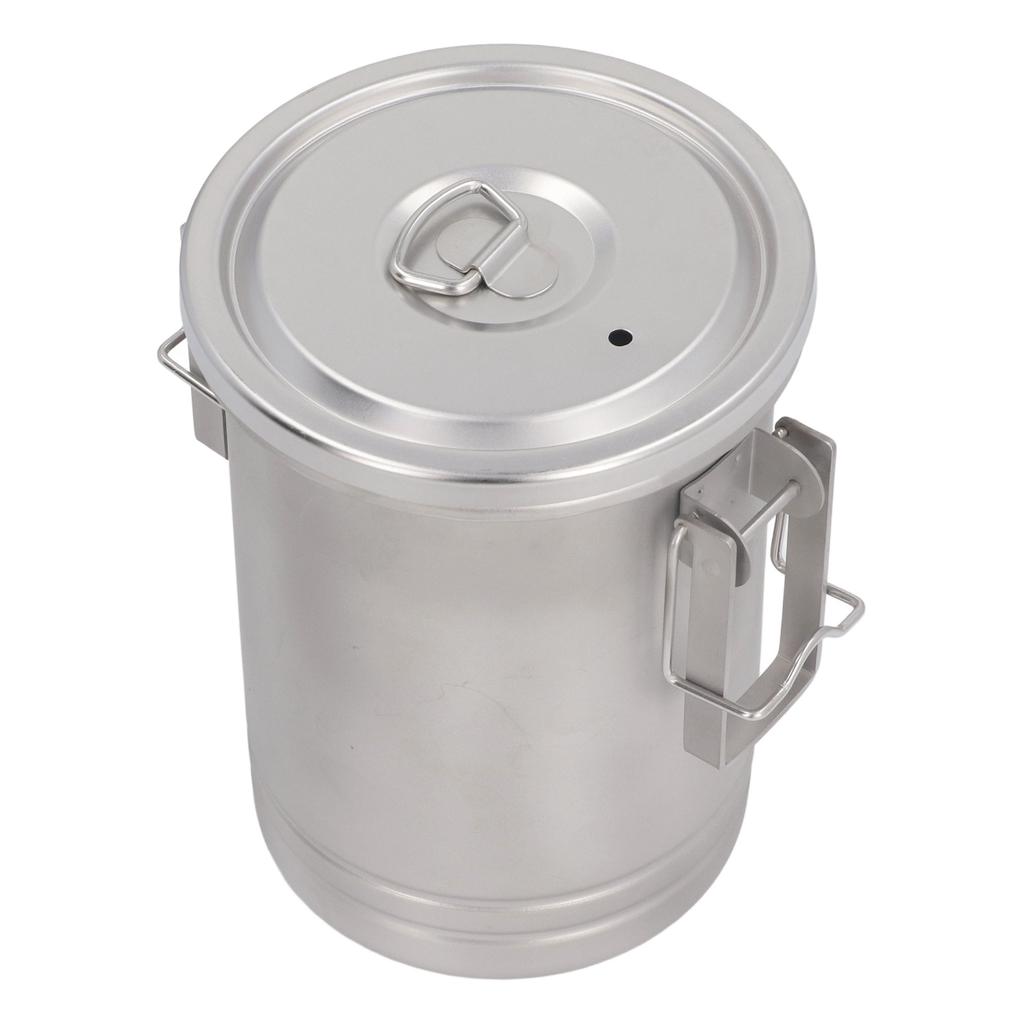 Camping Kochtopf mit Deckel 304 Edelstahl Dämpfen und Kochen Multifunktionell Tragbar