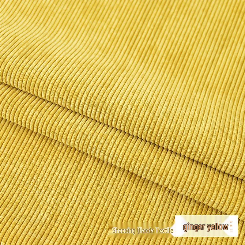 Corduroy 8-Wale Non-Stretch Fabric for Shirts, Jackets, Sofa Covers, Cotton Pants, and Toys.