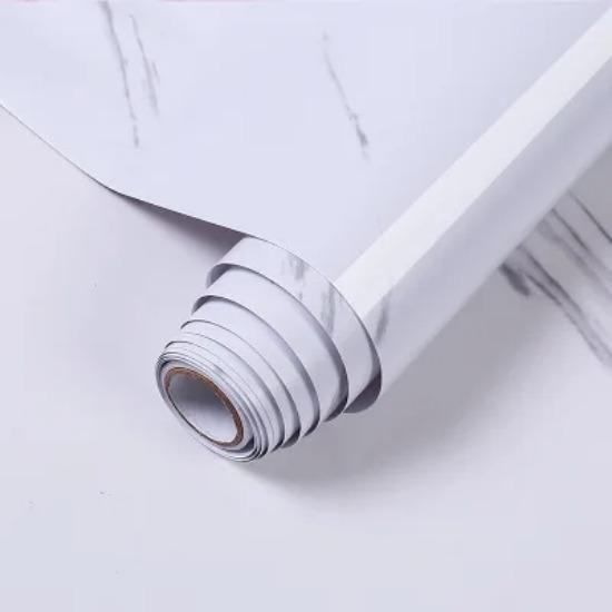 Waterproof Marble Vinyl Film Self Adhesive Wallpaper for Bathroom Kitchen Cupboard Countertops Contact Paper Home Decor Stickers