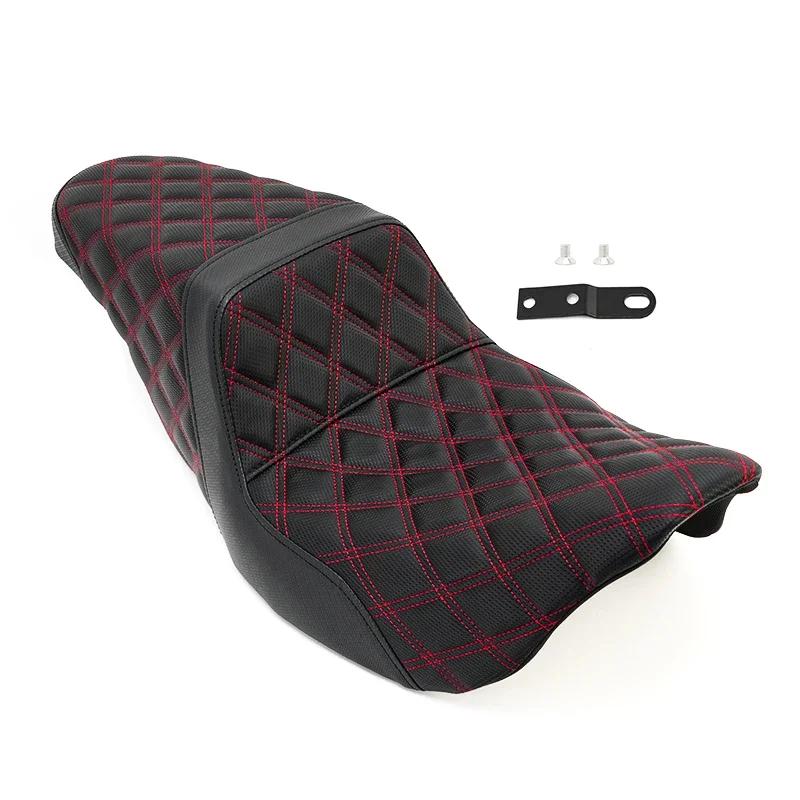 Motorcycle Two-Up Cushion Seat Front Driver Rear Passenger For Harley Touring Road King FLTRXS Electra Glide FLHX CVO 2008-2025