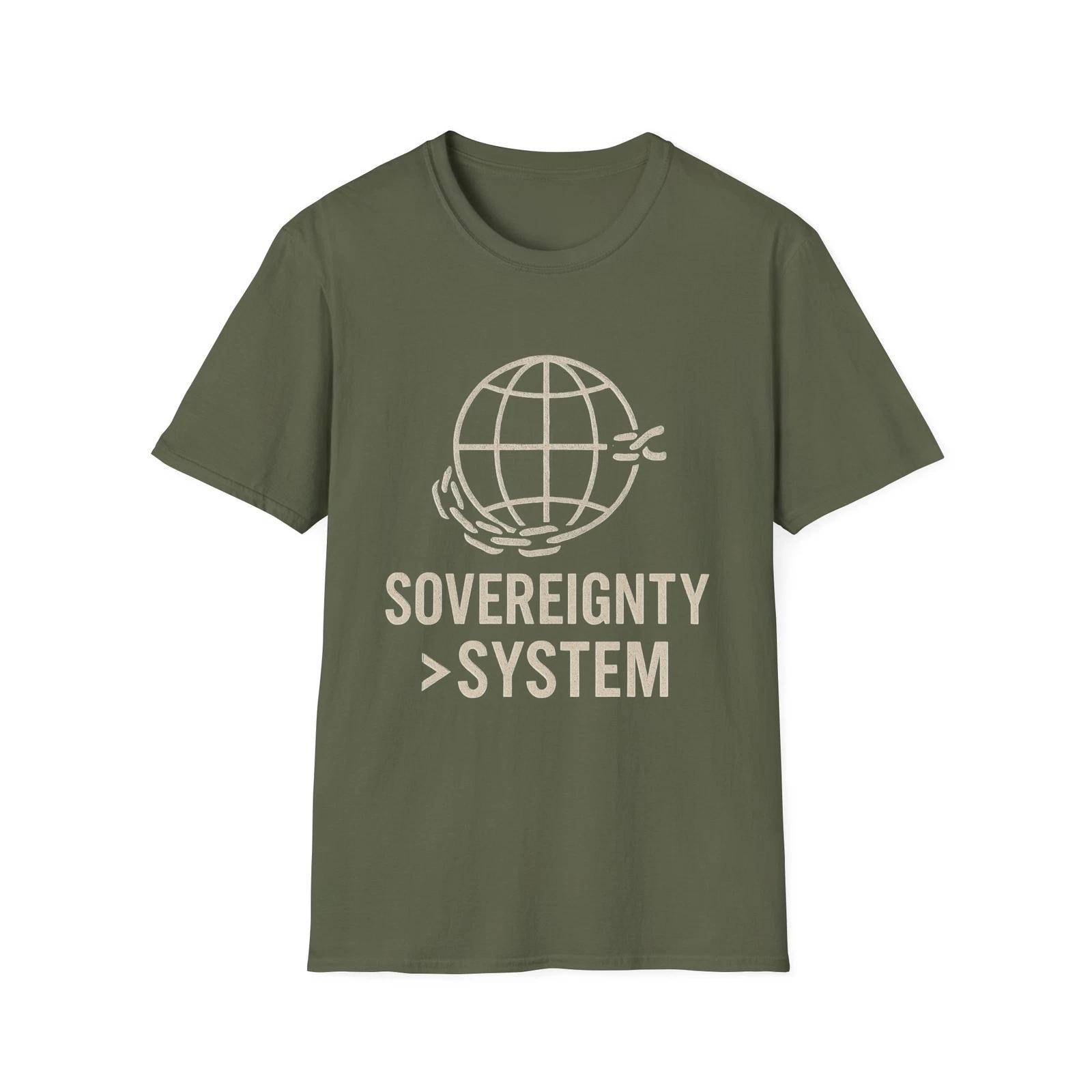 

Sovereignty System T shirt, Patriotic Shirt, Freedom Apparel, American Wear 4XL