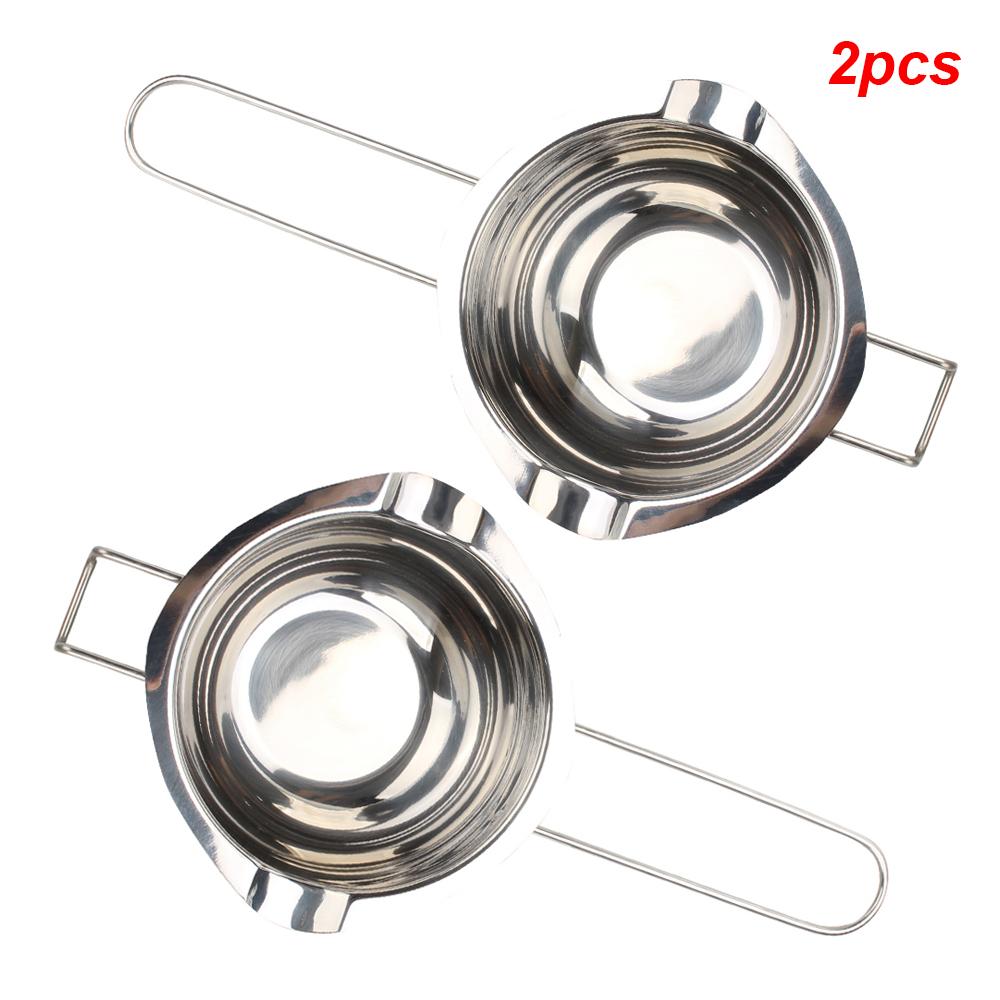 

300 мл Шоколадная Маслоплавильная Кастрюля Инструмент для Мыла Ручной Работы Кухонная Молочная Чаша Бойлер с Кистью для Масла Ручка 12 см Нержавеющая Сталь