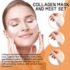 1Pack Eye Mask + 50ml Spray Of Eye Masks Vitamin C Brightening Facial Spray Collagen Eye Mask Set