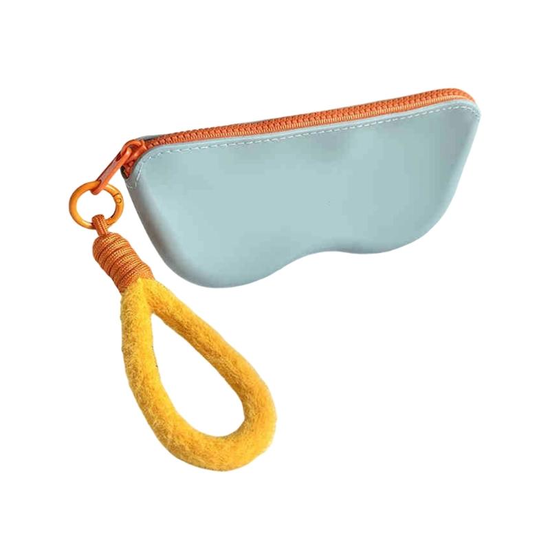 

3D Design Waterproof Silicone Glasses Bag Storage Pouches Organizers For Cables Earphones Charger Durability Accessories Case синій