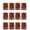 12pcs Paper Gift Sacks Set Packings Handbag for Middle East Present Muslims Islamic Food Packagings Pouches Decorations