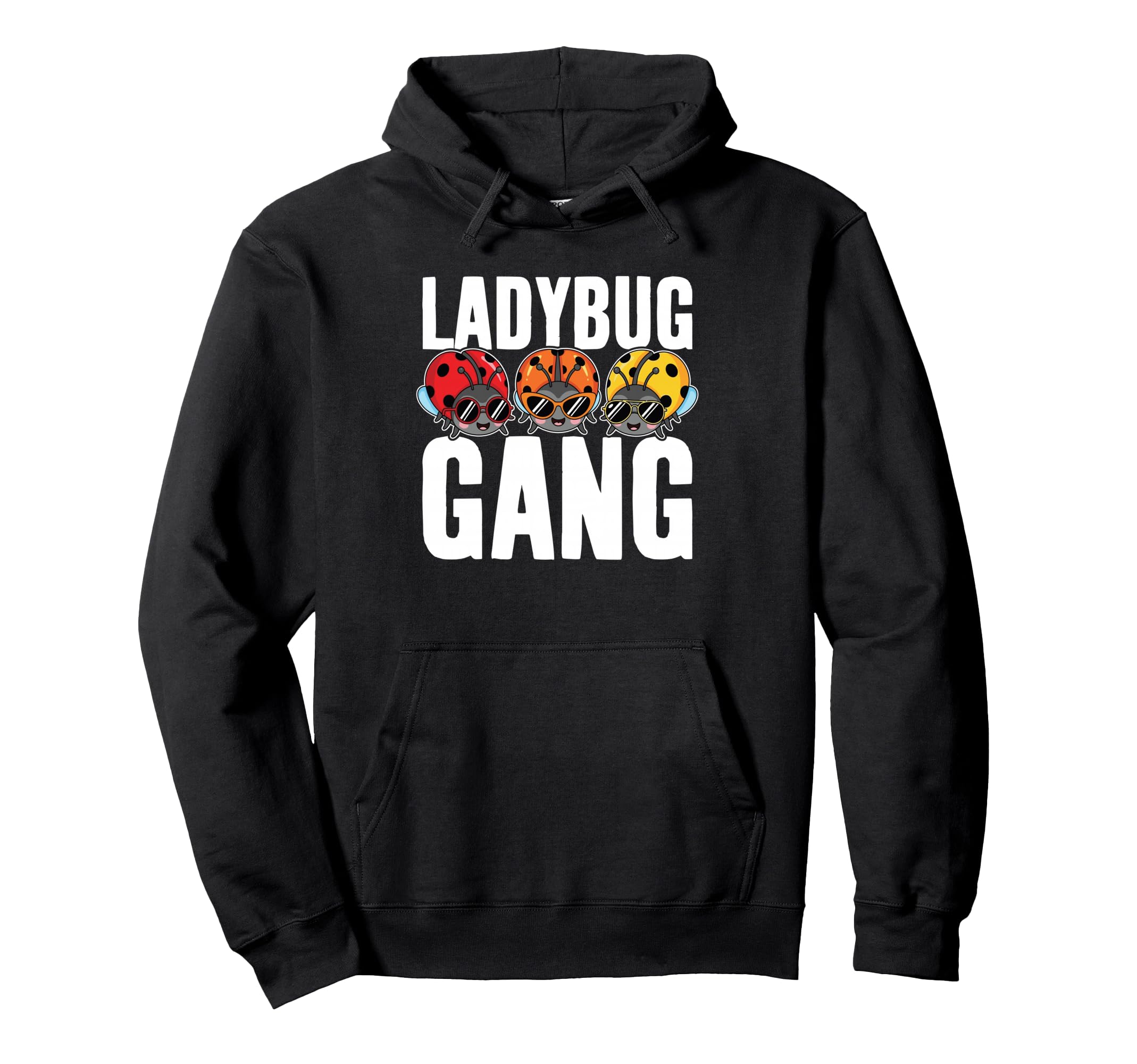 

Ladybug Gang Cool Bugs Sunglasses Graphic Ladybug Hoodie
