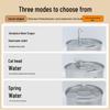 Simulated Faucet Pet Fountain with Automatic Circulation & Multi-Stage Filtration, Stainless Steel Design