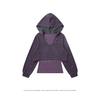 Hooded Striped T-Shirt Black Purple Loose Fit Long Sleeve Fall Winter Streetwear