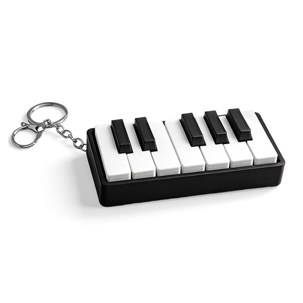 Novelty Piano Stress Clicker Keychain Mechanical Touch Piano Keyboard Clicker  Student чёрный
