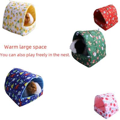 Parrot Warm Hammock: Tiger Skin Cotton Nest for Small Pets Like Hamsters, Hedgehogs, Squirrels, and Guinea Pigs