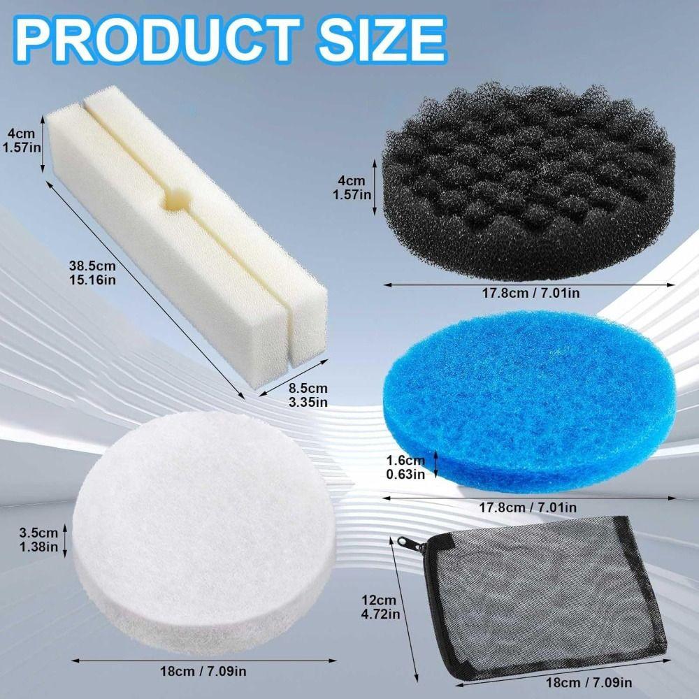 1Pcs High Density Bio Sponge Canister Filter Pad for Freshwater Saltwater Aquarium