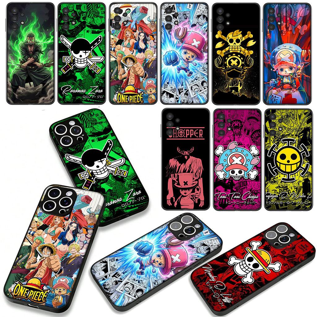 Per Samsung Galaxy A36 A17 A26 A07 A35 A54 A53 A13 A33 A34 S8 S9 S20 S21 FE S10 Plus Custodia Zoro Luffy One Tony Chopper Piece