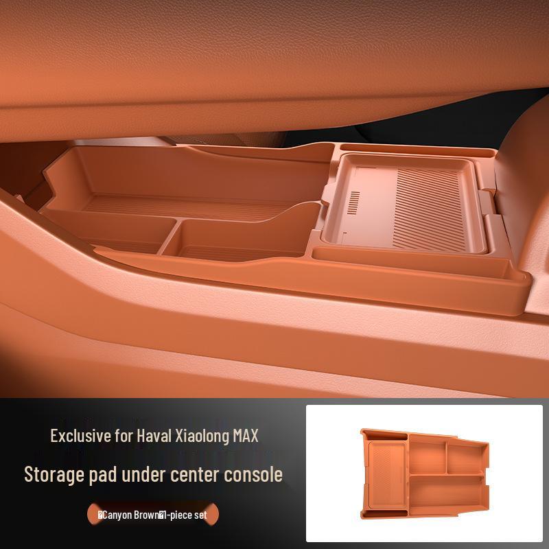 Haval Xiaolong MAX Center Console Storage Box for 25 Models - Lower Layer Car Interior Accessories Collection