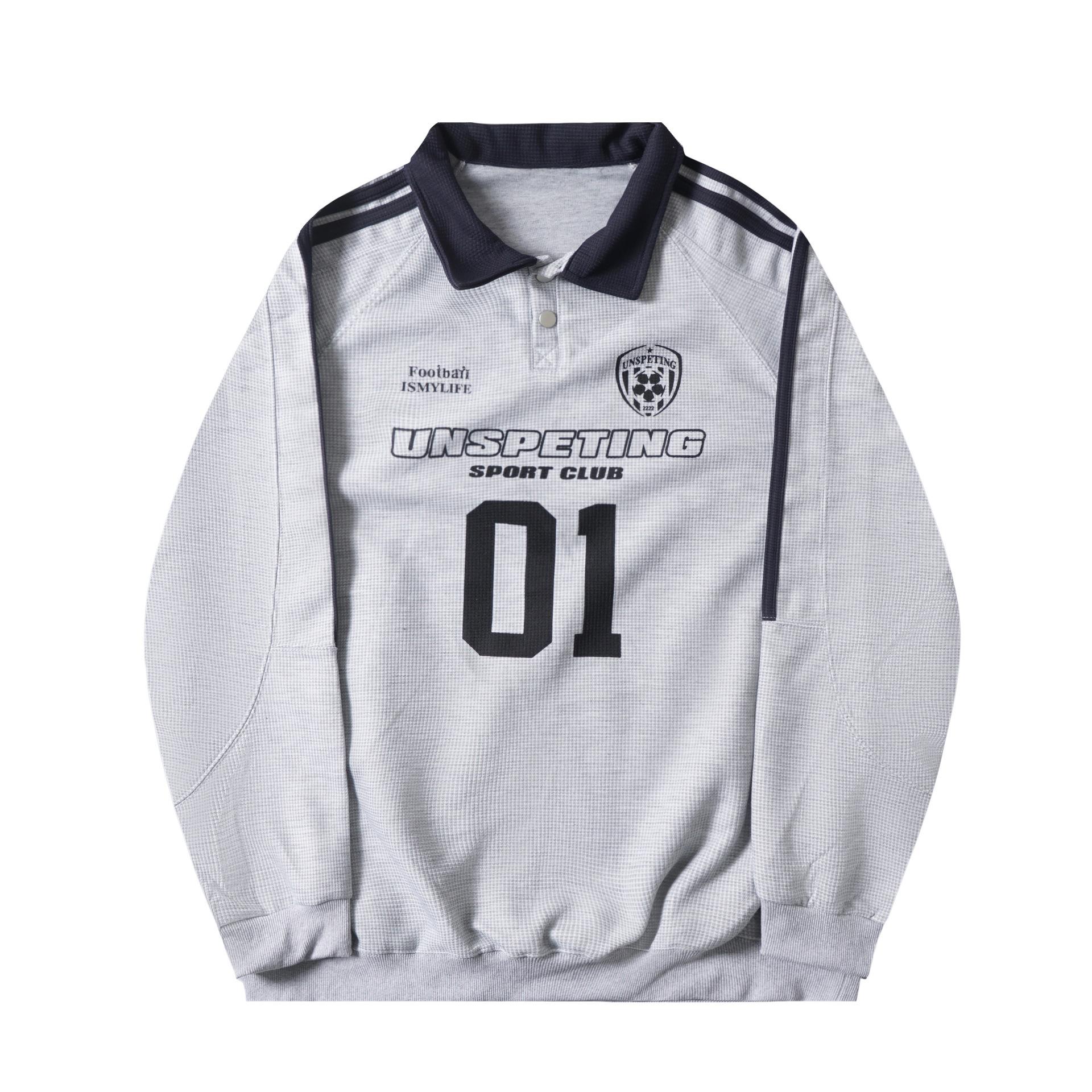 Tide brand American three-bar retro locomotive wind polo shirt lapel sports sweater S