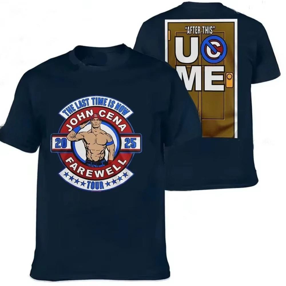 GUOYAN TOP 2026 John Cena Worstelen T-shirt Zomer Buiten Sport Fitness Unisex Tops Casual Ronde Hals Korte Mouw T-shirt Casual Herenkleding L