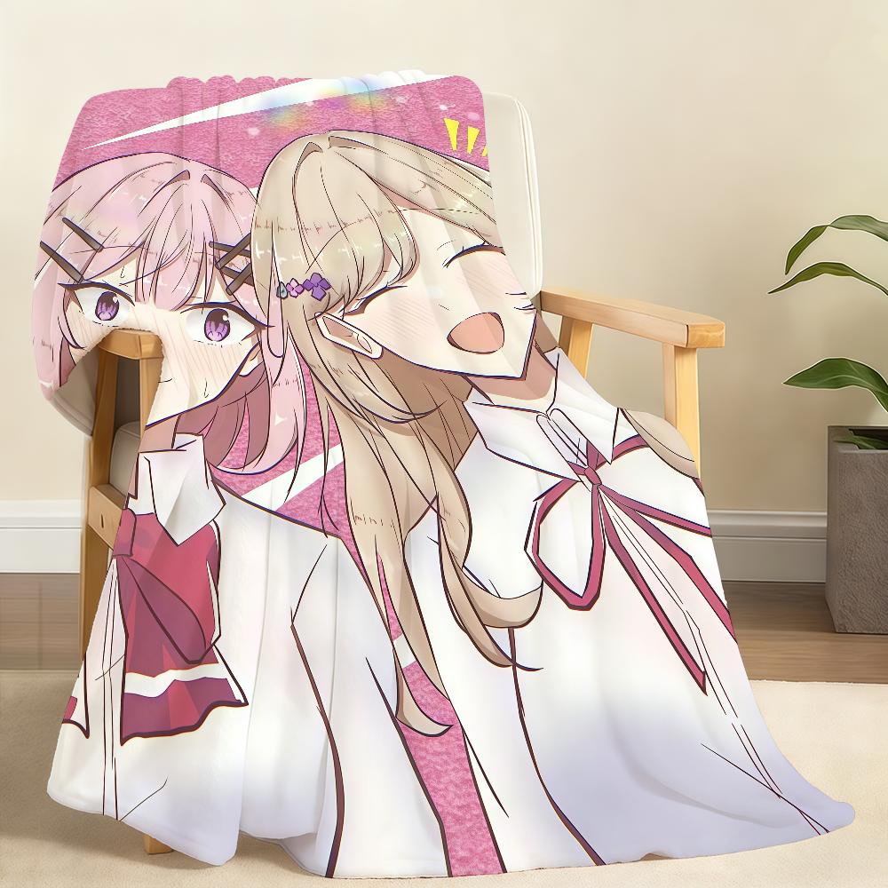 

WataNare Renako Amaori Ajisai Sena Mai Oduka Blanket Soft Throw Blanket Home Bedroom Bed Sofa Picnic Travel Office Blanket Gift 75x90cm
