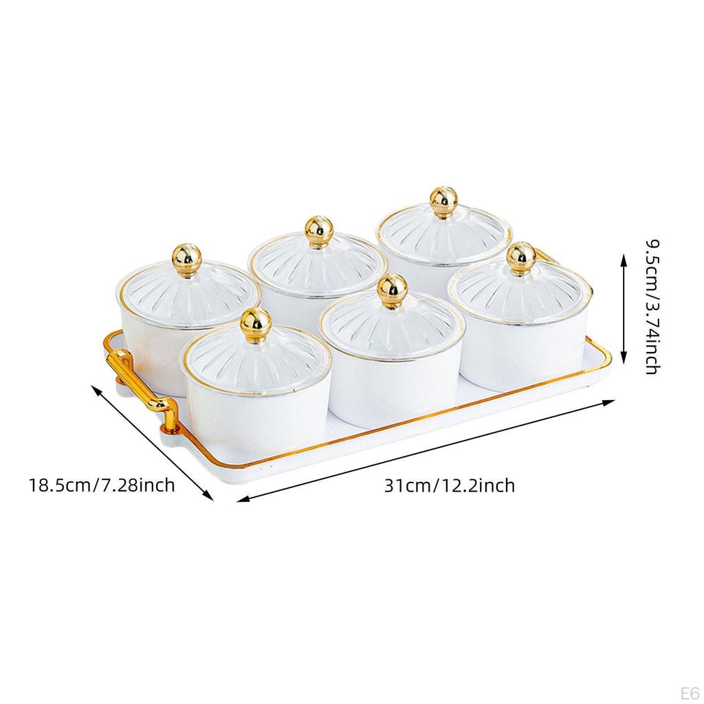 Fruit Dish, Refreshment Wallpaper with Lid, Removable, Container, Service Bowl