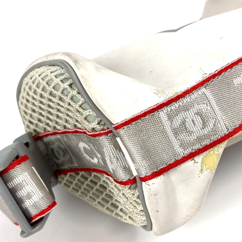CHANEL Sports Logo mini Bag cylindrical pouch Shoulder Bag Nylon White/Red