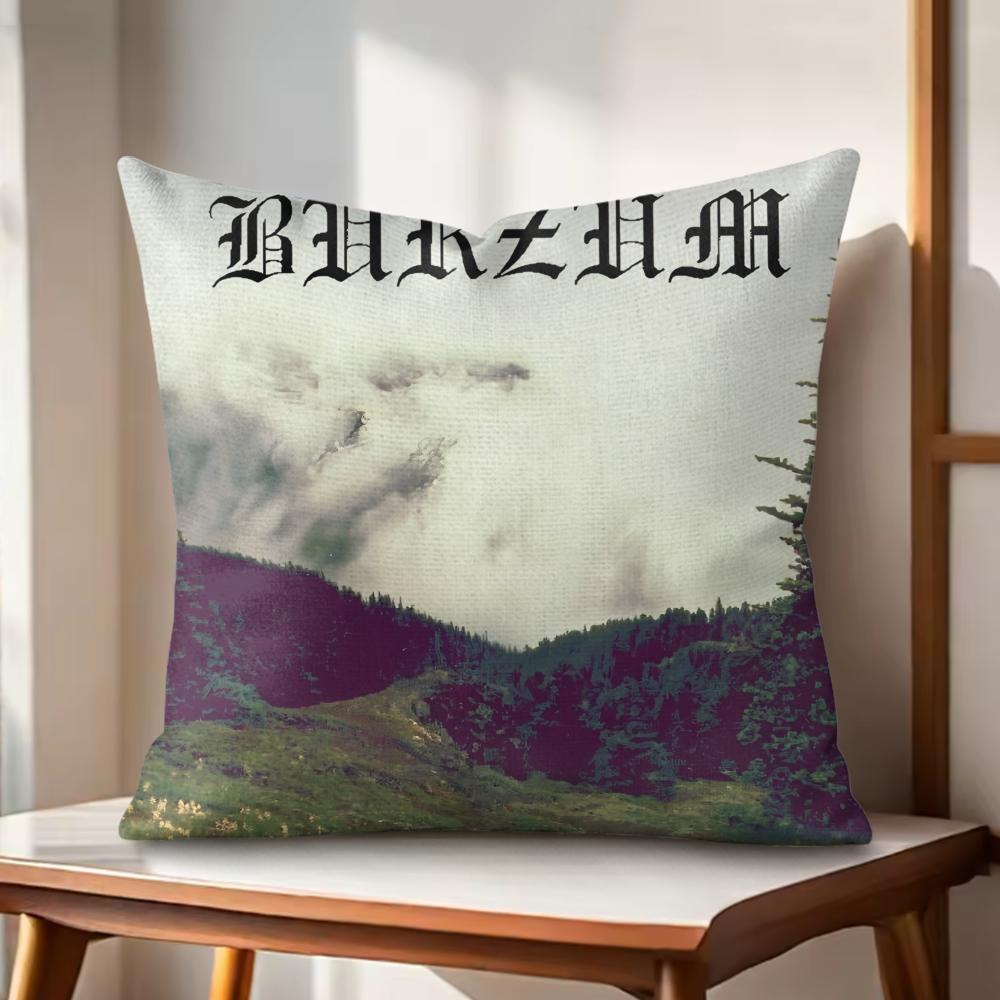 BBurzum FFilosofem Cushion Cover Natural Linen Organic Fabric DoubleSided Printing Couch Pillow Covers Home Decor