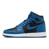 Air Jordan 1 Retro High OG GS Dark Marina Blue Kids Sneakers Black White 575441-404