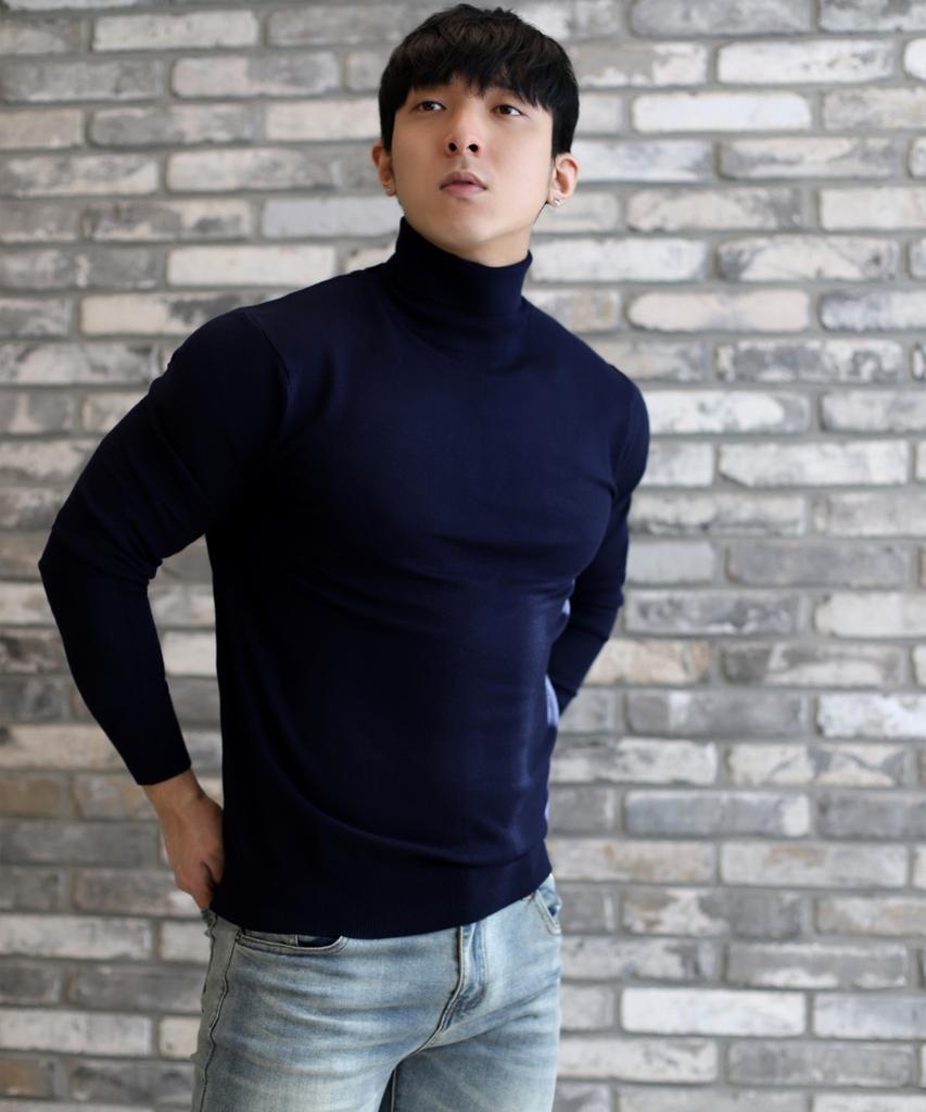 Bestfit 2-Pack Soft Muscle Fit Long-Sleeve Turtleneck Knit