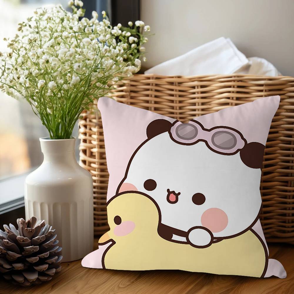 Cartoon B-Bubu Dudu Office Cushion Pillowcase Car Cushion Cover45X45CM Lumbar Pillowcase Sofa Pillowcover