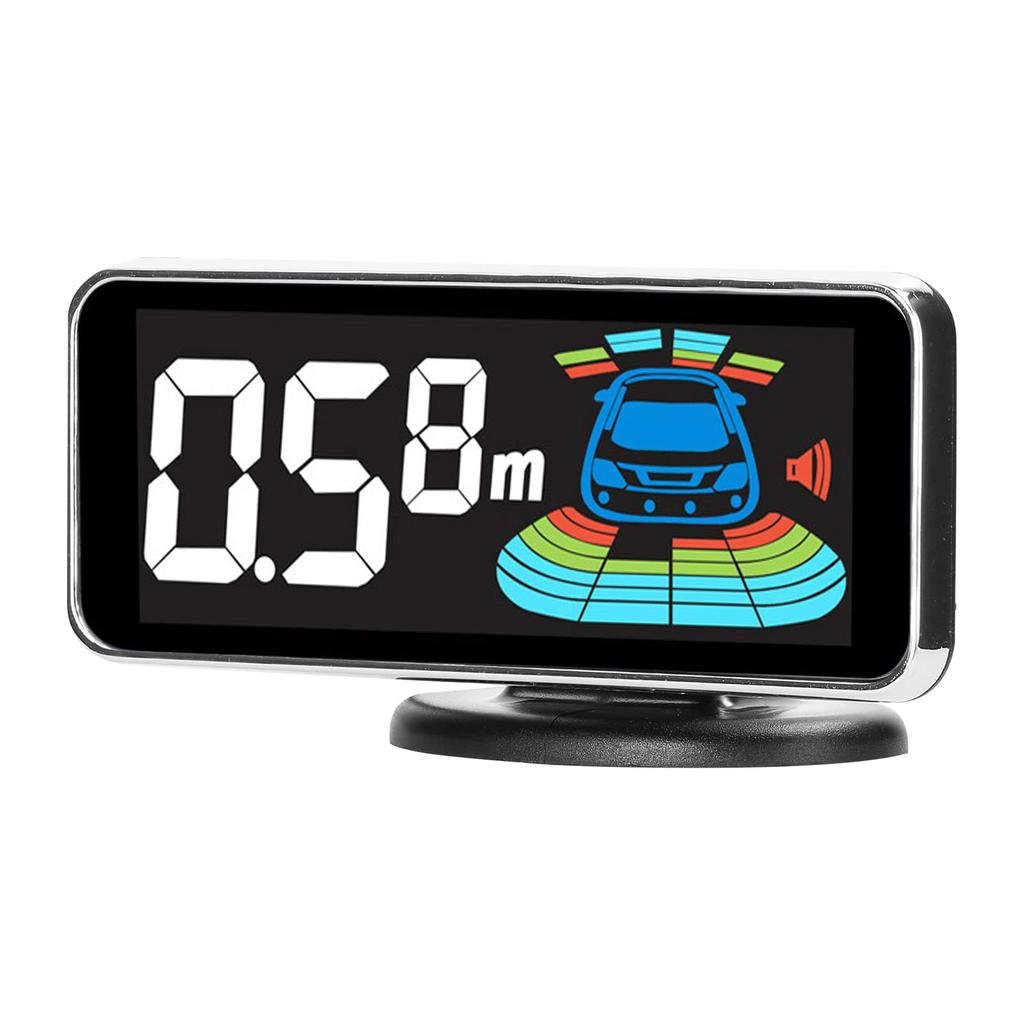 Snsowed Parking Sensor Rear Reverse Radar System with 8 Parking Sensors, Distance Detection, LCD Distance Display, and Audible Warning Buzzer