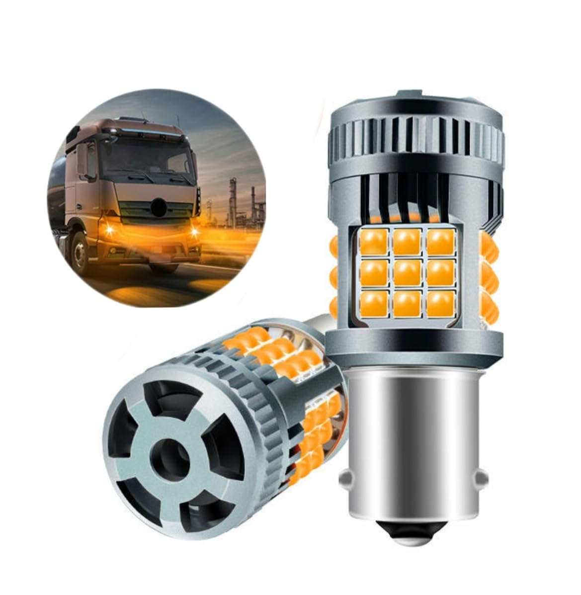 

Super Bright S25 LED Turn Signal Bulb, , 24V, Turn Signal Ball, Motorcycle, Car, S25 Single 180° BA15S
