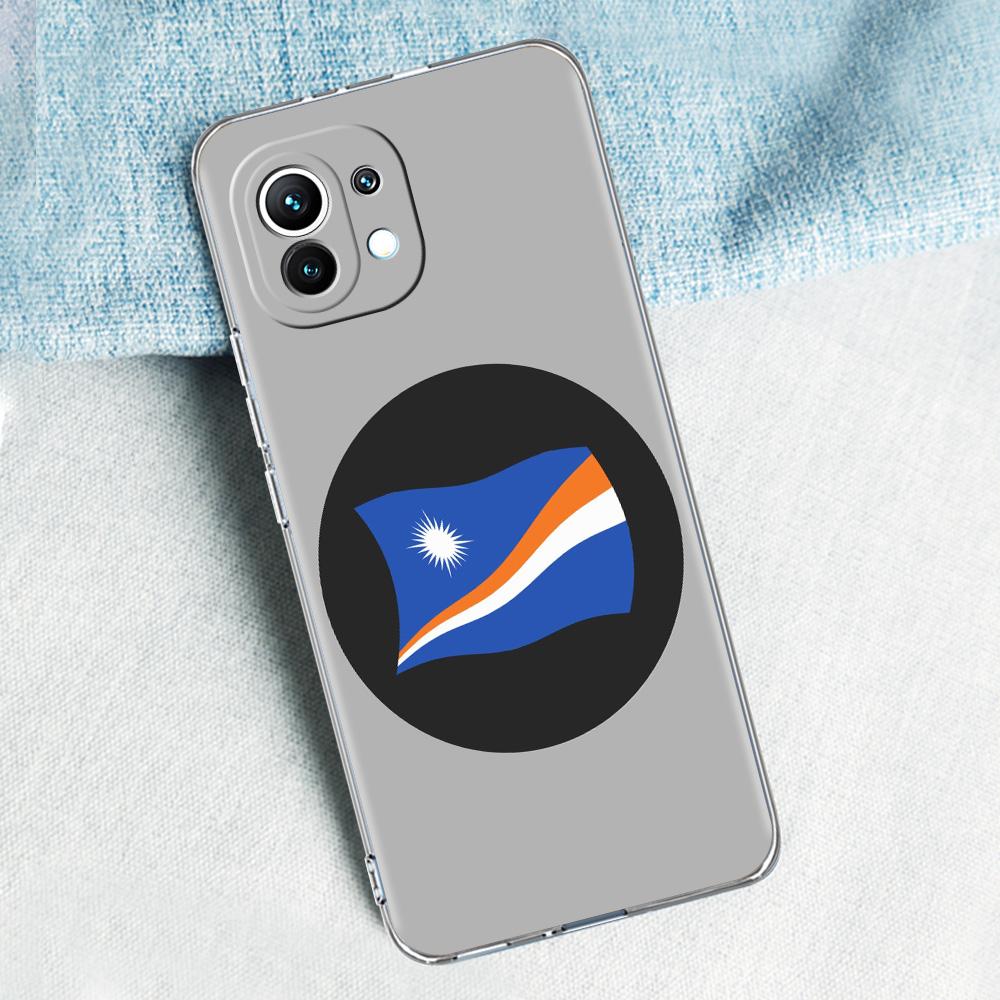 Phone Case For Xiaomi Mi 15 14 13 12 11 Lite 15T 13T 12T Pro Poco X7 X6 X5 Pro 5G X3 NFC F7 F6 F5 Cover Marshall Islands Flag