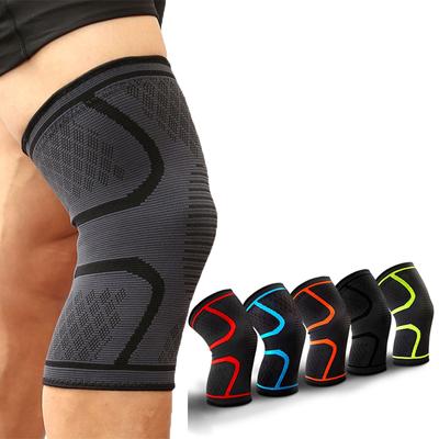 1 STKS Fitness Hardlopen Fietsen Kniesteun Bretels Elastisch Nylon Sport Compressie Kniebeschermer Mouw voor Basketbal Volleybal
