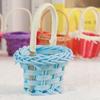 Mini Miniature Dollhouse Basket DIY Handmade Vine Weaving Basket  Children's Day