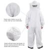 Professional Beekeepers Bee Suit Anti-Bee Veil Hood Hat Beekeeping Suit Jumpsuit Zipper Breathable Bee Repellent Clothing