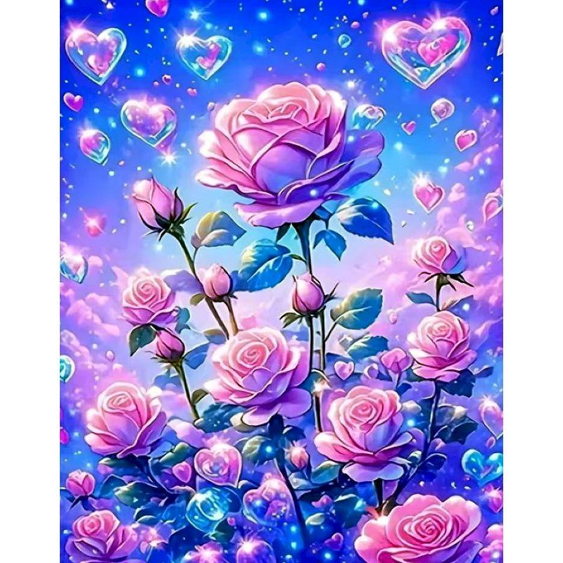 GATYZTORY Rose Painting By Numbers Wall Art Drawing Kit Animal Modern Living Room Decoration Painting With Numbers