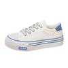 Canvas Shoes Women, Summer Casual Thick-soled Round Head White Shoes Low-top Student Board Shoes
