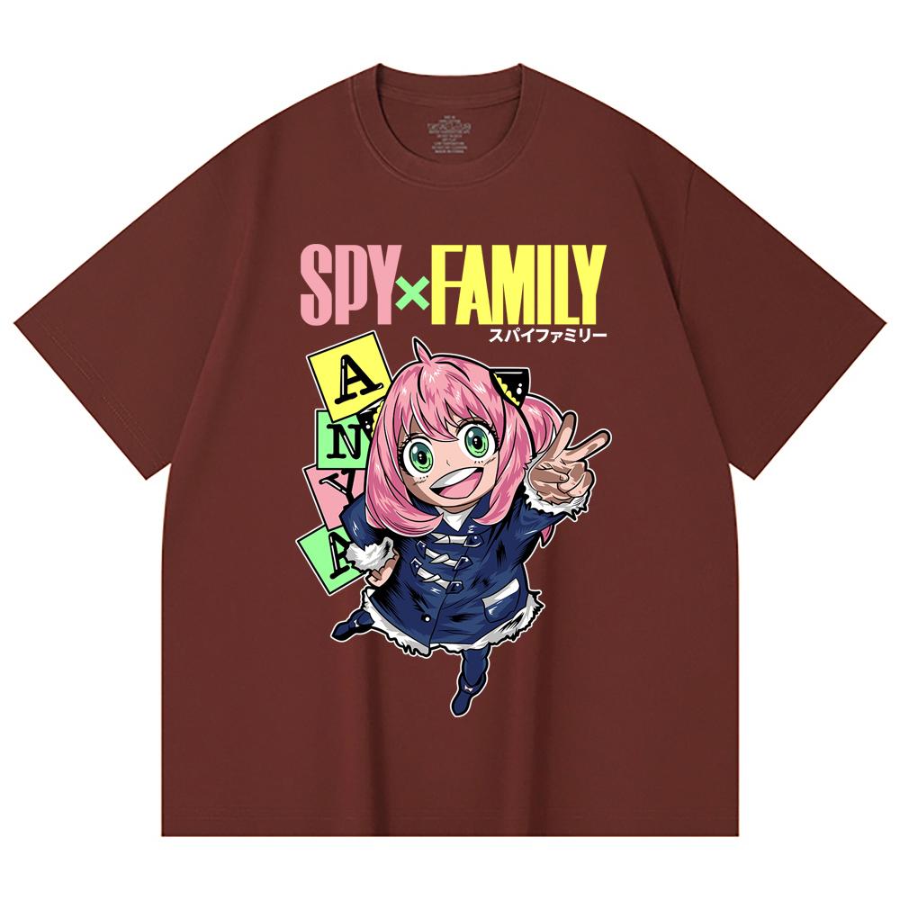 230 Gsm 100% Cotton Spy Family V5 Anya Print Unisex Heavy Cotton T Shirt