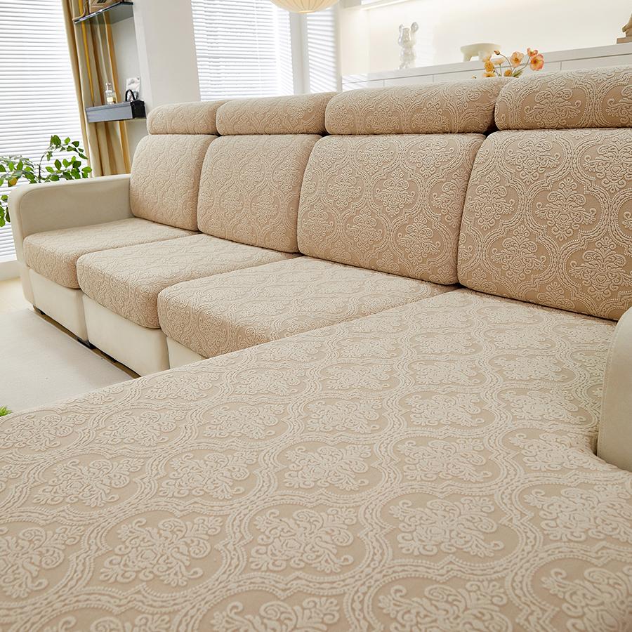 

New Fashion High Elasticity Jacquard Sofa Cover Universal All Season Anti-Slip Dust Proof Living Room Sofa Cushion Protector Headrest Cover M
