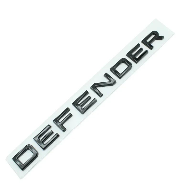 DEFENDER Letters Sticker  Decal Car Trunk Badge Front Hood Bonnet Emblem For Defender Auto Accessories