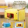 Plush Warm Bird Hanging Nest Thicken Parrot Roosting House Parrot Hammock  for Parrot Hamster