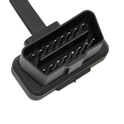1,5m OBD2 prodlužovací kabel s kolenovým plochým konektorem, 60cm 16-pinový 8-žilový samec na samici