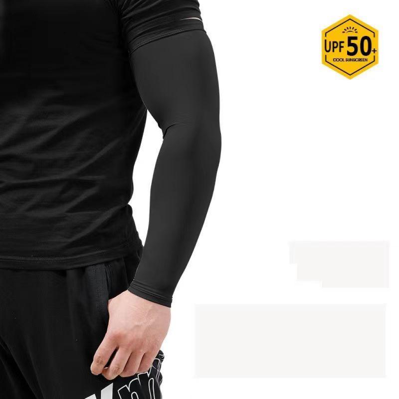 1 Pair Cycling Arm Sleeves Ice Fabric UV Solar Arm Sleeves Woman Men Sunscreen Running Cycling Sleeve Outdoor Sport Cycling
