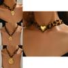 Summer Cross Necklace With Shell And Leopard Print Pendant For Women