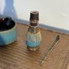 Sample Song Dynasty Matcha Ceremony Tool Set: Hundred-Pronged Bamboo Whisk, Chasen Stand, Tea Scoop, Stirring Brush