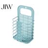 Plastic Laundry Storage Container Foldable Basket, Breathable Hollow Design, Wall Mounted Narrow Space Organizer Saving Organizer, for