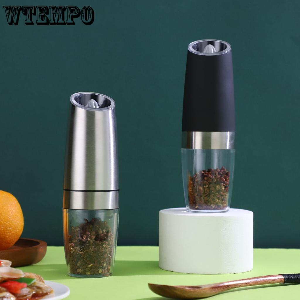 Elektrický mlýnek na pepř Pepřenka Nerezová ocel Automatická Gravitační indukce Sůl Kuchyňské Koření Mlýnek Nástroje