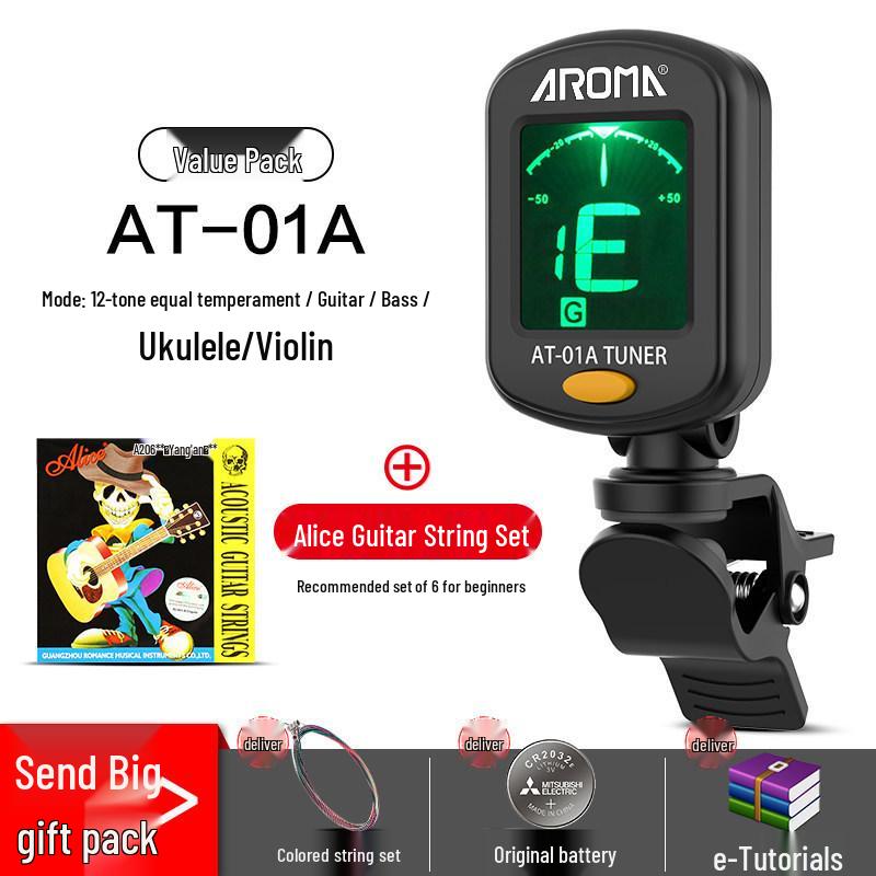 Anoma Univerzální elektronická ladička pro kytaru, ukulele a housle