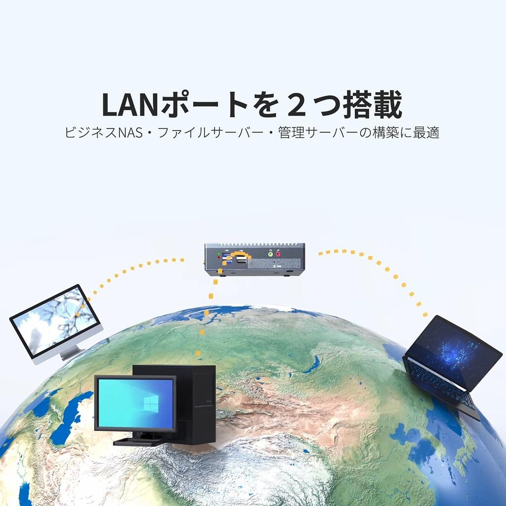 Skynew Fanless Mini Nearly Silent and Celeron 4GB 128GB Bluetooth Windows 10 IoT Enterprise 2021 Model Number K3 PC, Energy-Efficient, N2940, DDR3L,