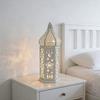 Decorative Candle Lanterns Moroccans Lanterns Retro Golden Metal Lanterns Candle Holder for Home Patios Outdoor Decors